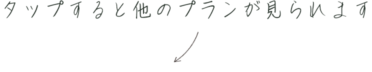 タップすると他のプランが見られます